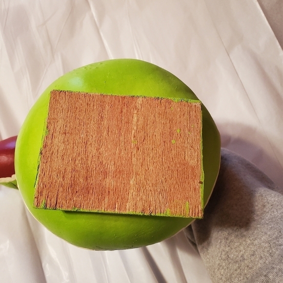 HAND-MADE Grinch Gourd decoration - Picture 2 of 6